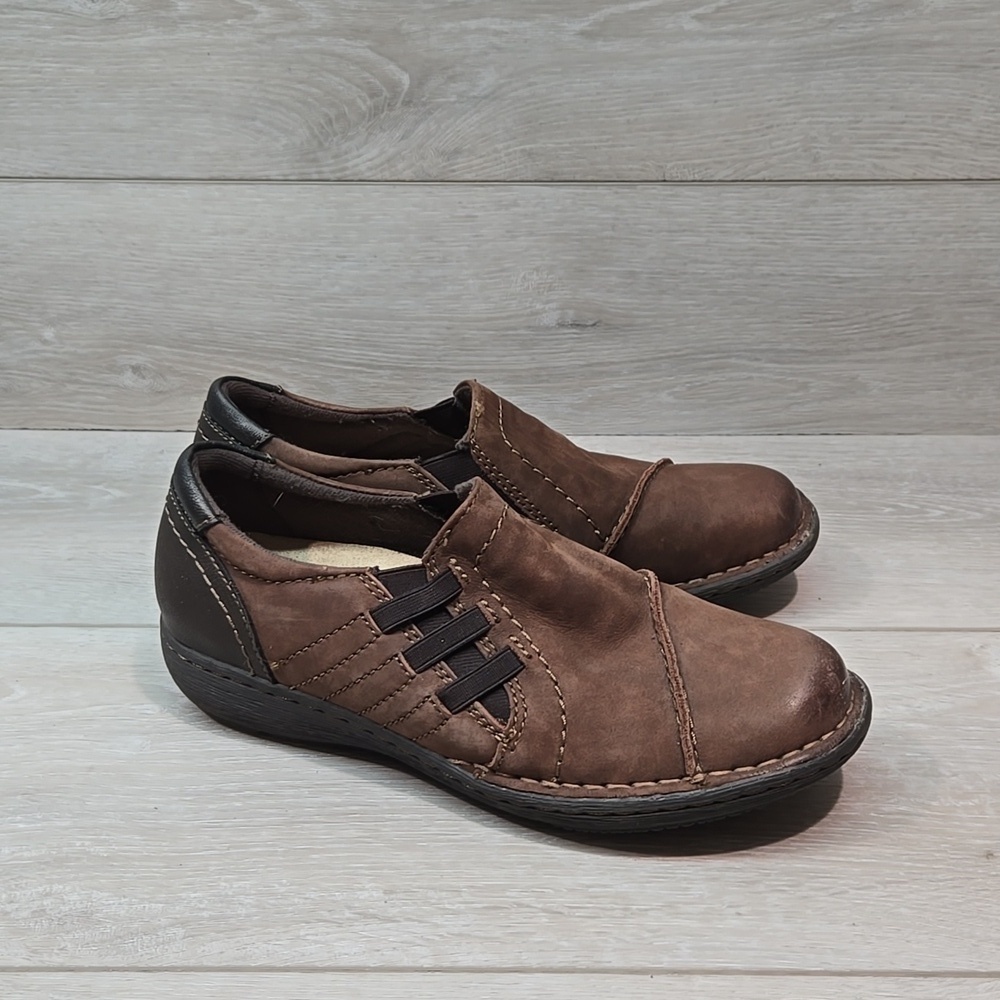 Earth Origins Women Bark Ecorce Leather Sneakers Loafer shoes sz 6.5M